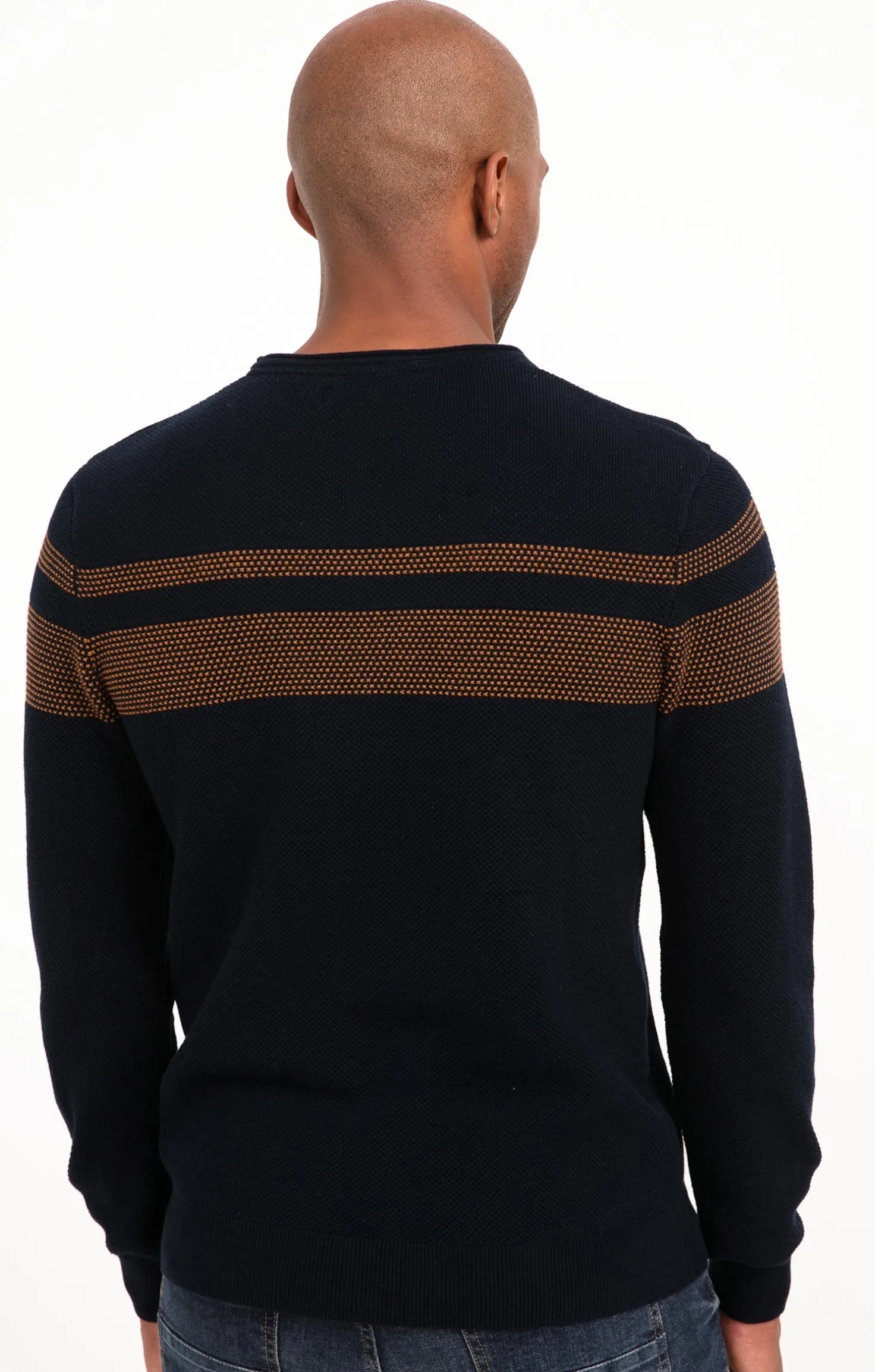 Pull rayure placée -