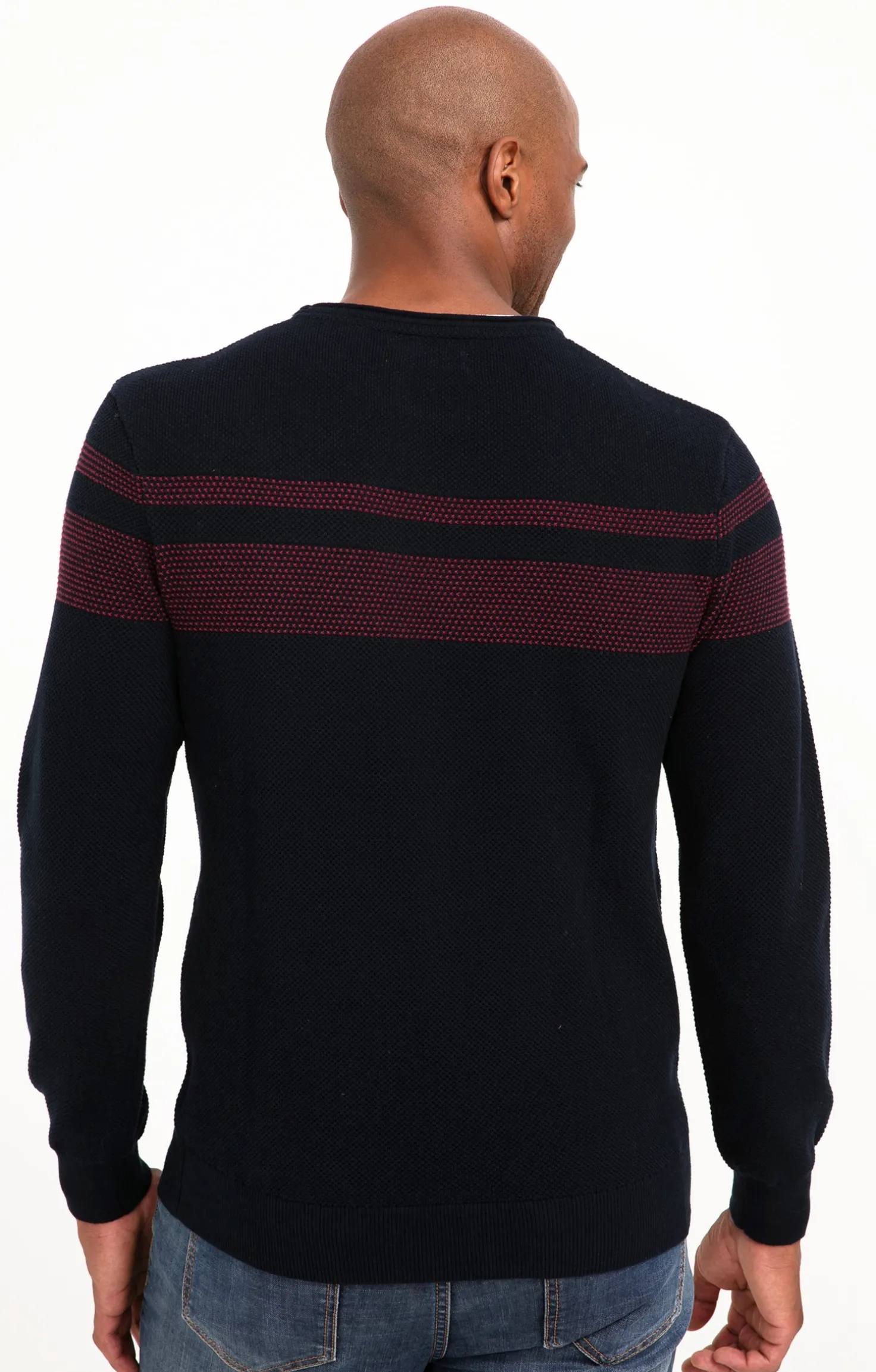 Pull rayure placée -