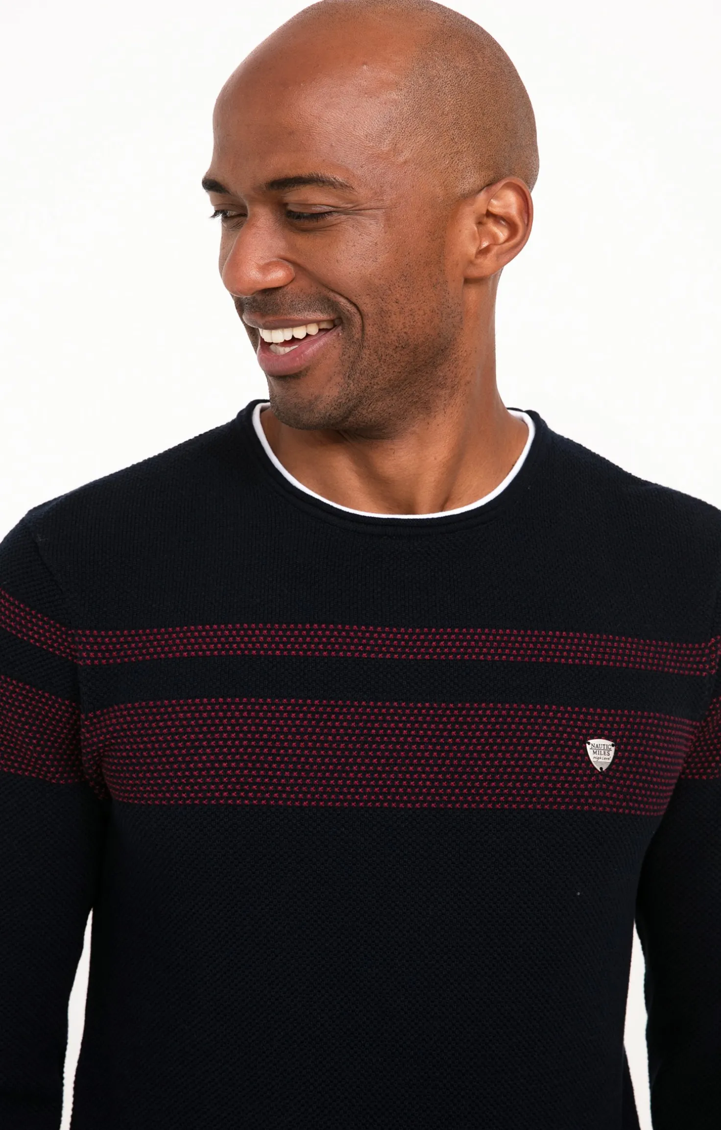 Pull rayure placée -