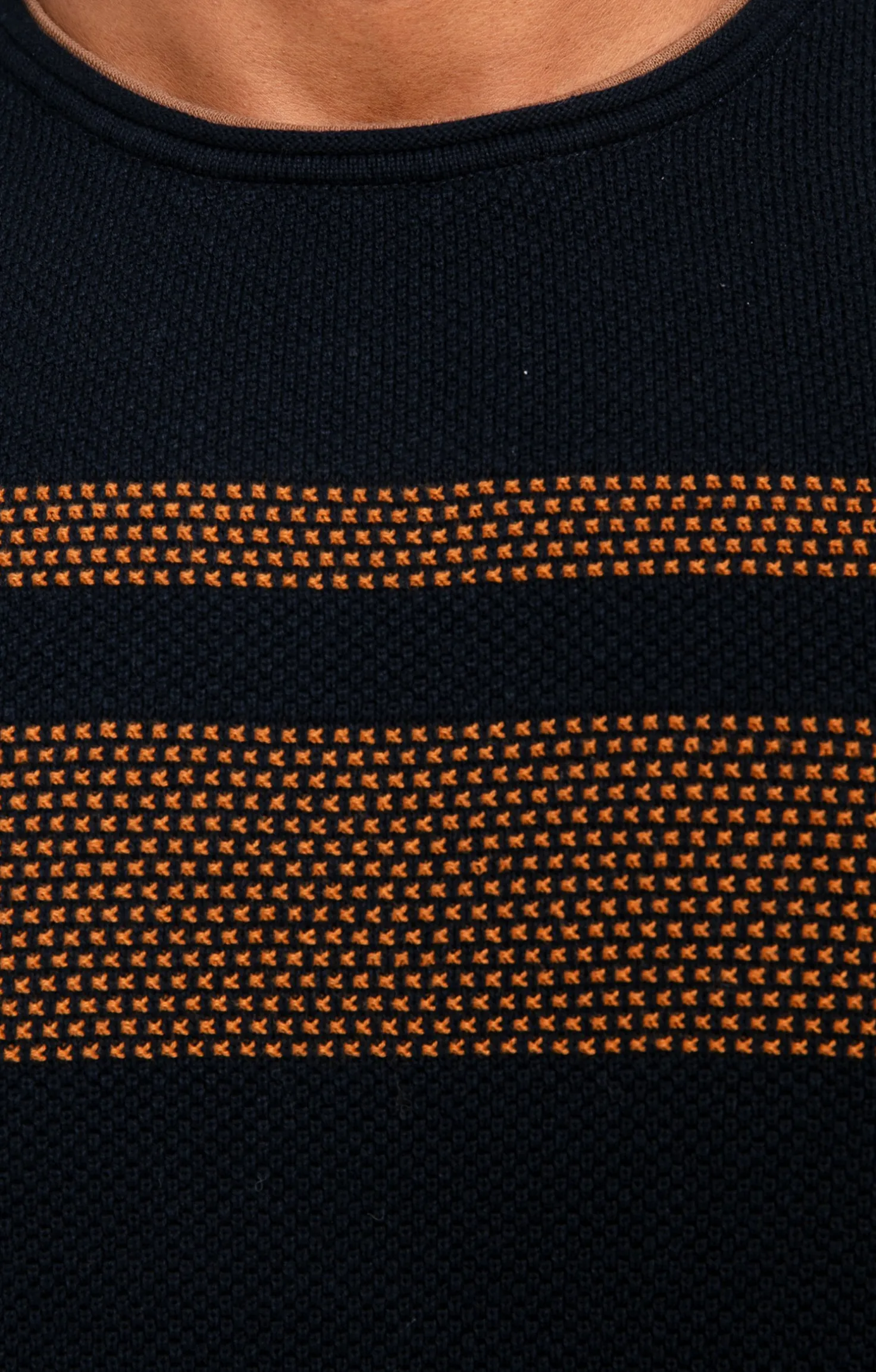 Pull rayure placée -
