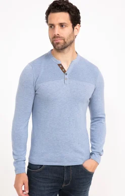 Pull uni col tunisien -