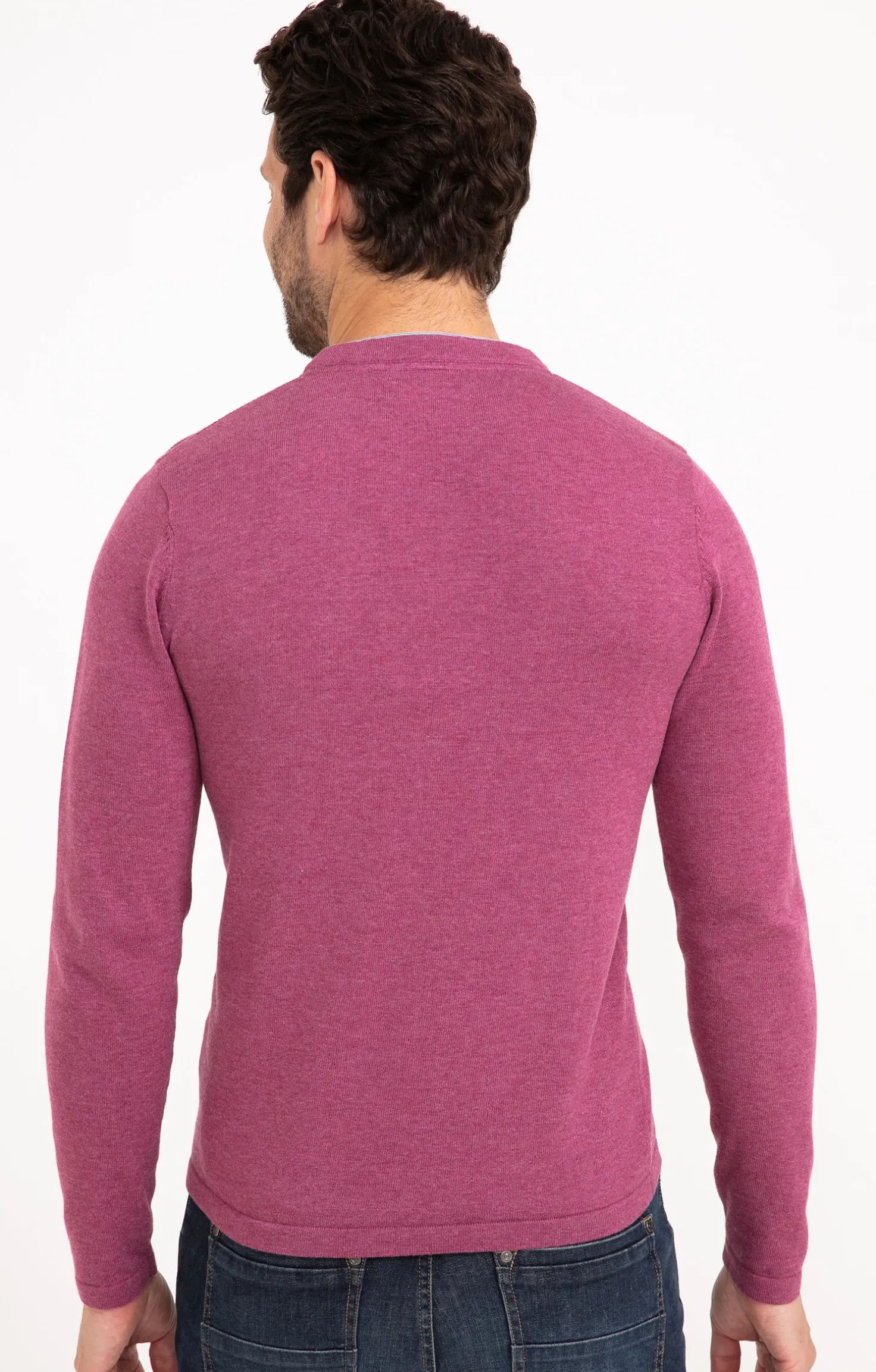 Pull uni col tunisien -