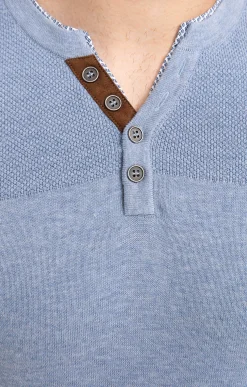 Pull uni col tunisien -