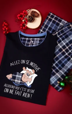 Pyjama long motivé -