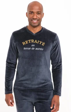 Pyjama long retraité -