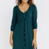 Robe doublée avec boutons coeur -