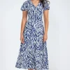 Robe longue en maille -