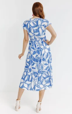 ROBE LONGUE IMPRIMEE DOUBLEE COTON -