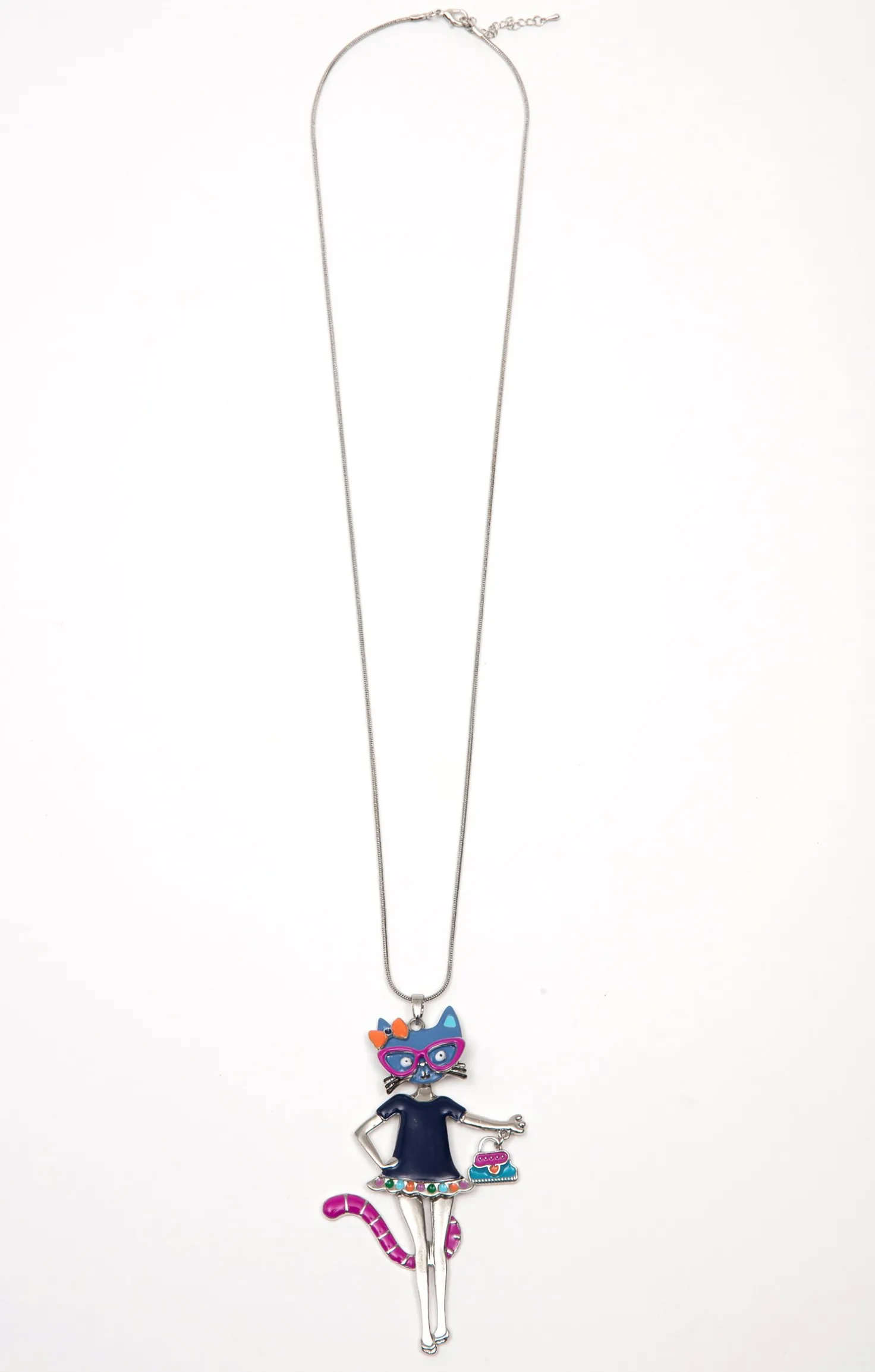 Sautoir pendentif chat -