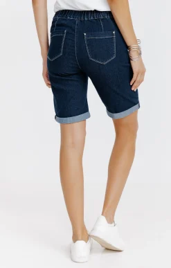 Short coupe jogging en denim brut -