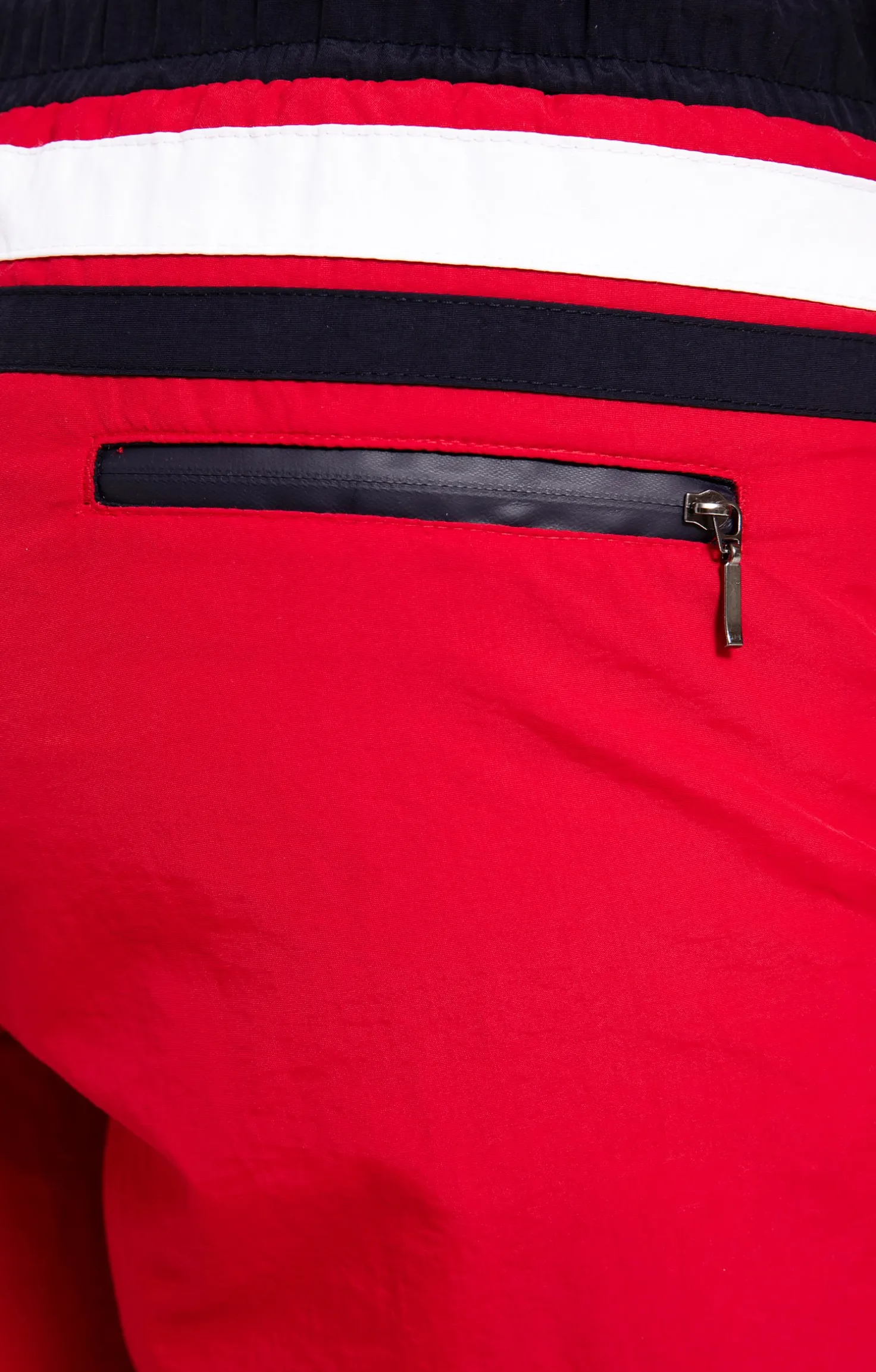 Short de bain rouge court -
