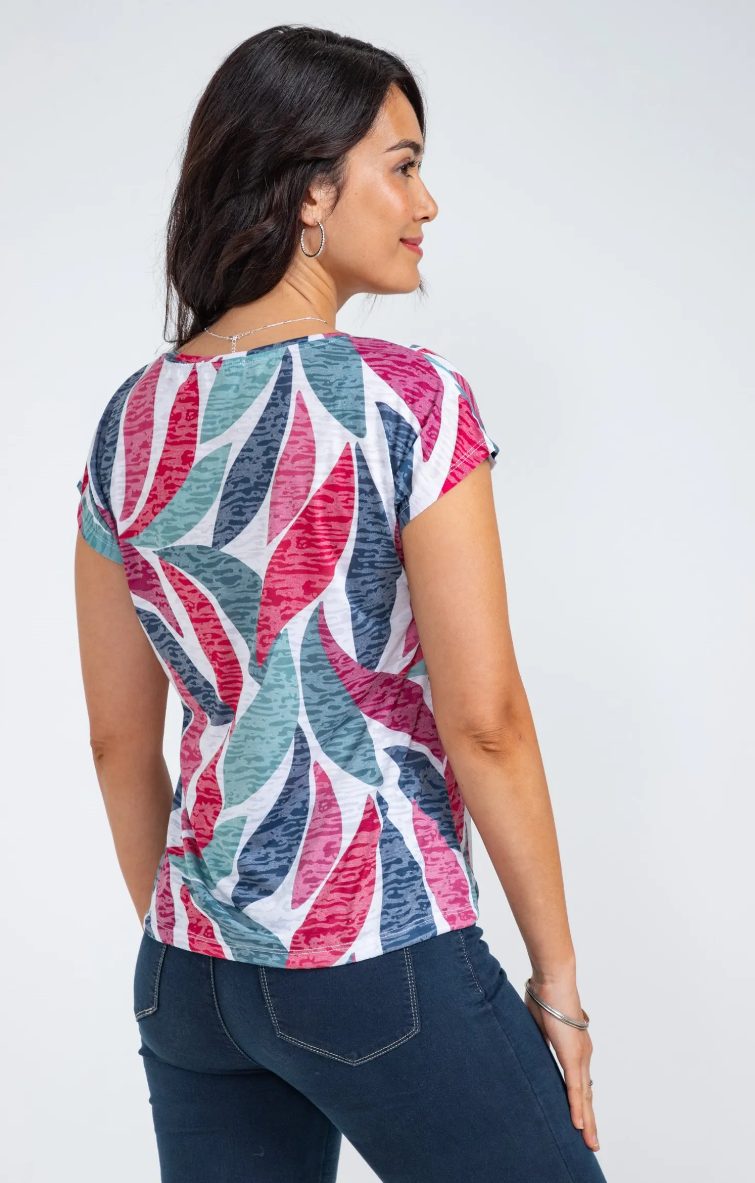 Tee-shirt col rond nouette -