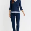 Tee-shirt 2-en-1 col mao -
