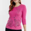 Tee-shirt imprimé placé -