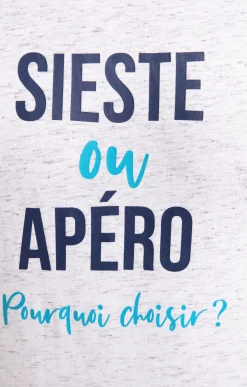 Tee-shirt sieste ou apéro -