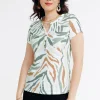 Tee-shirt été imprimé zèbre -