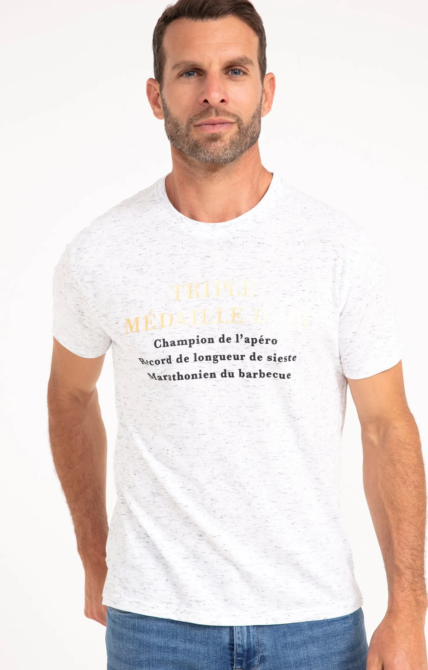 Tee-shirt triple médaille d'or -