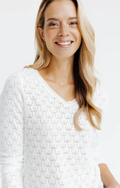 Tee-shirt uni dentelle -