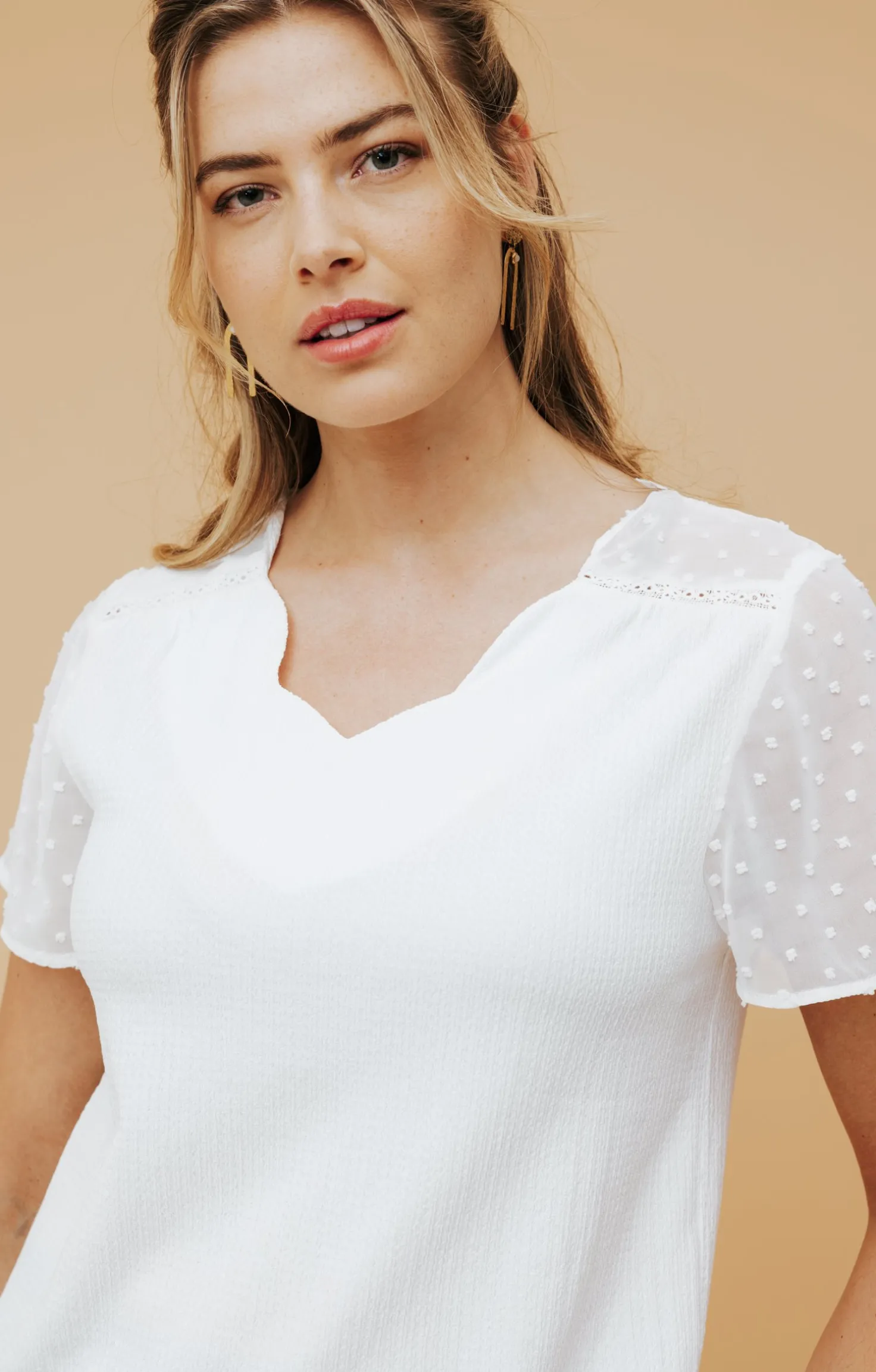Tee-shirt uni galon -