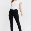 Tregging milano détail similicuir clous -