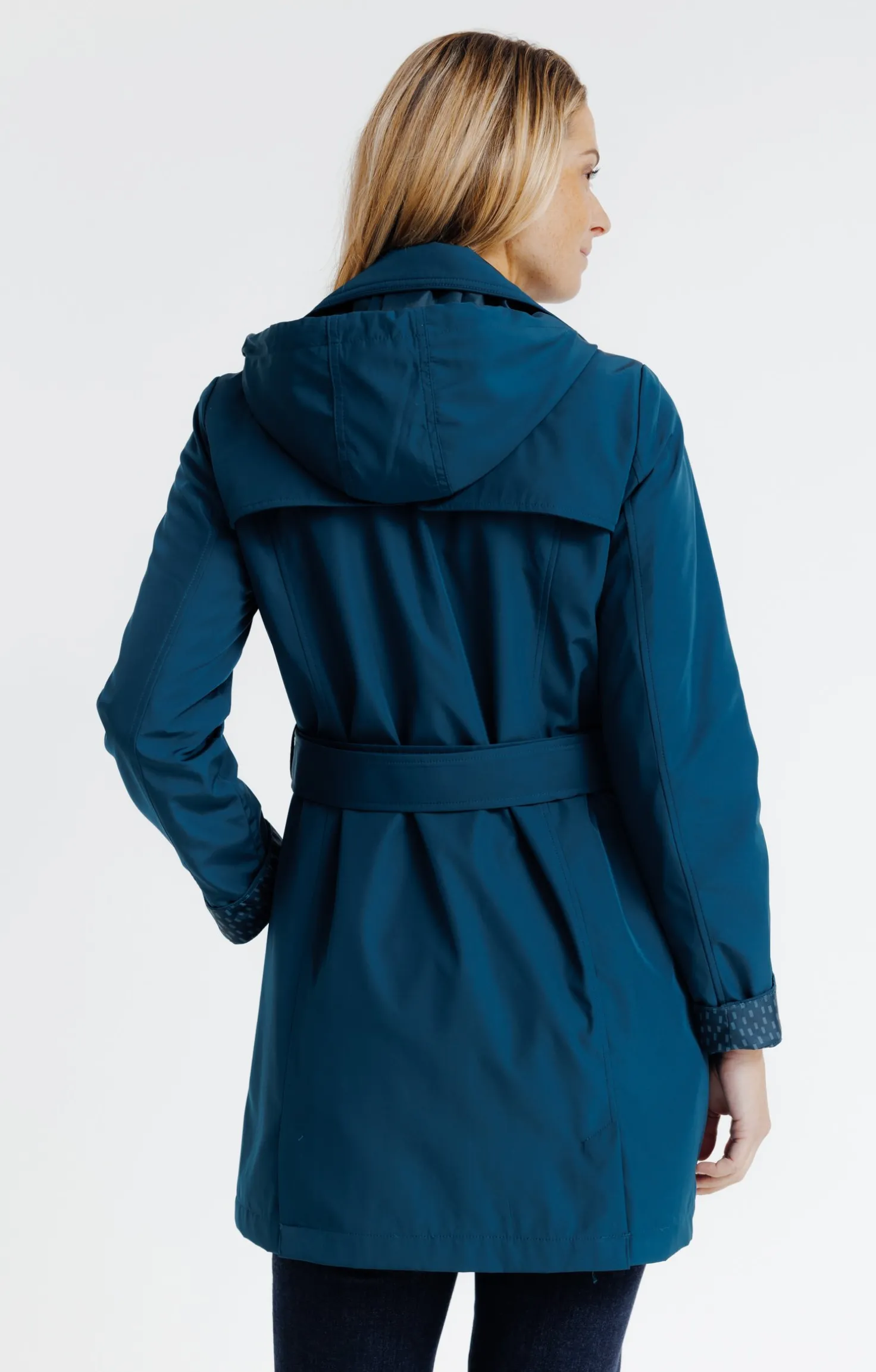 Trench avec double patte de boutonnage -