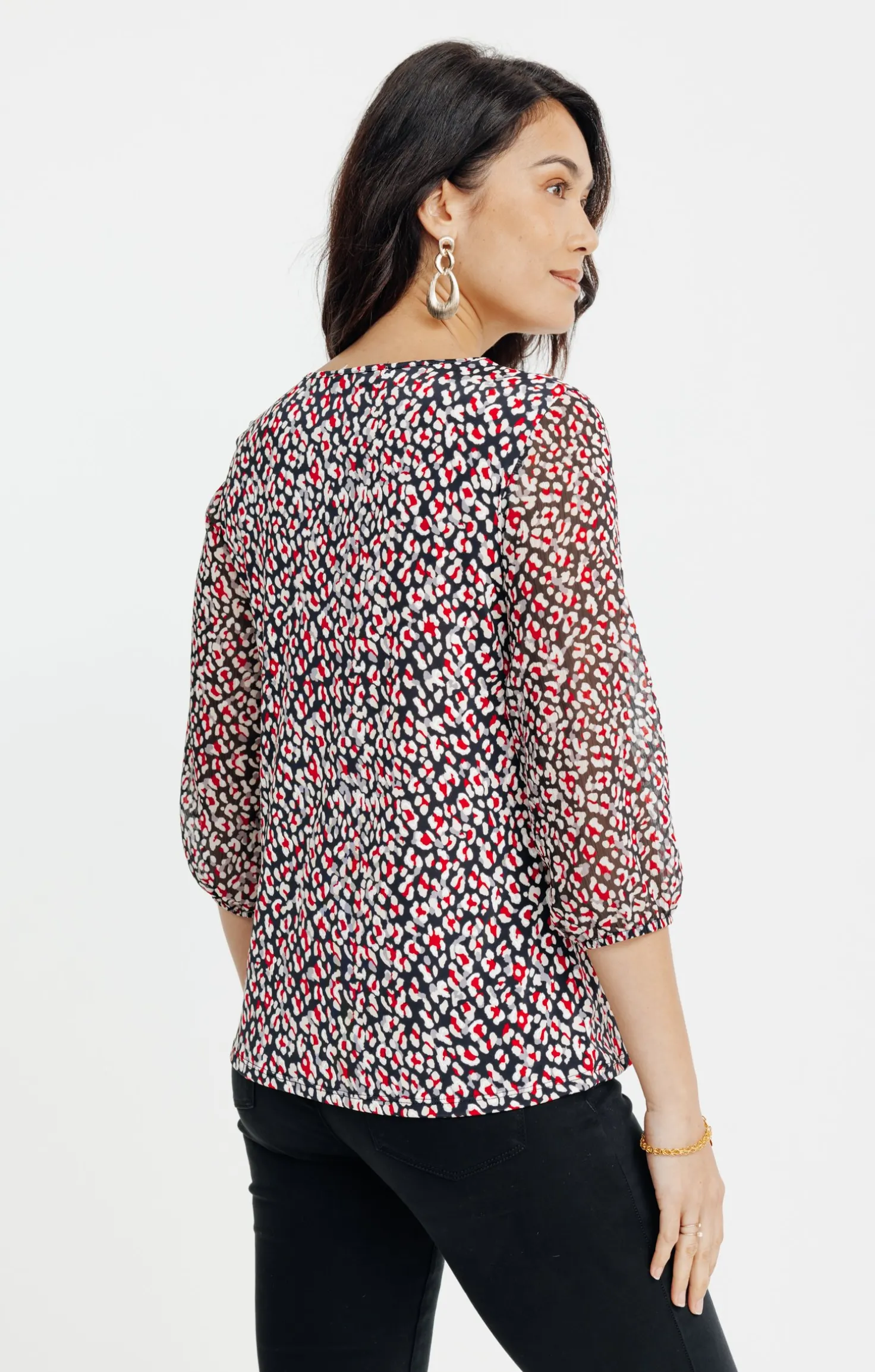 T-SHIRT CIL MAO MIX MATIERE -