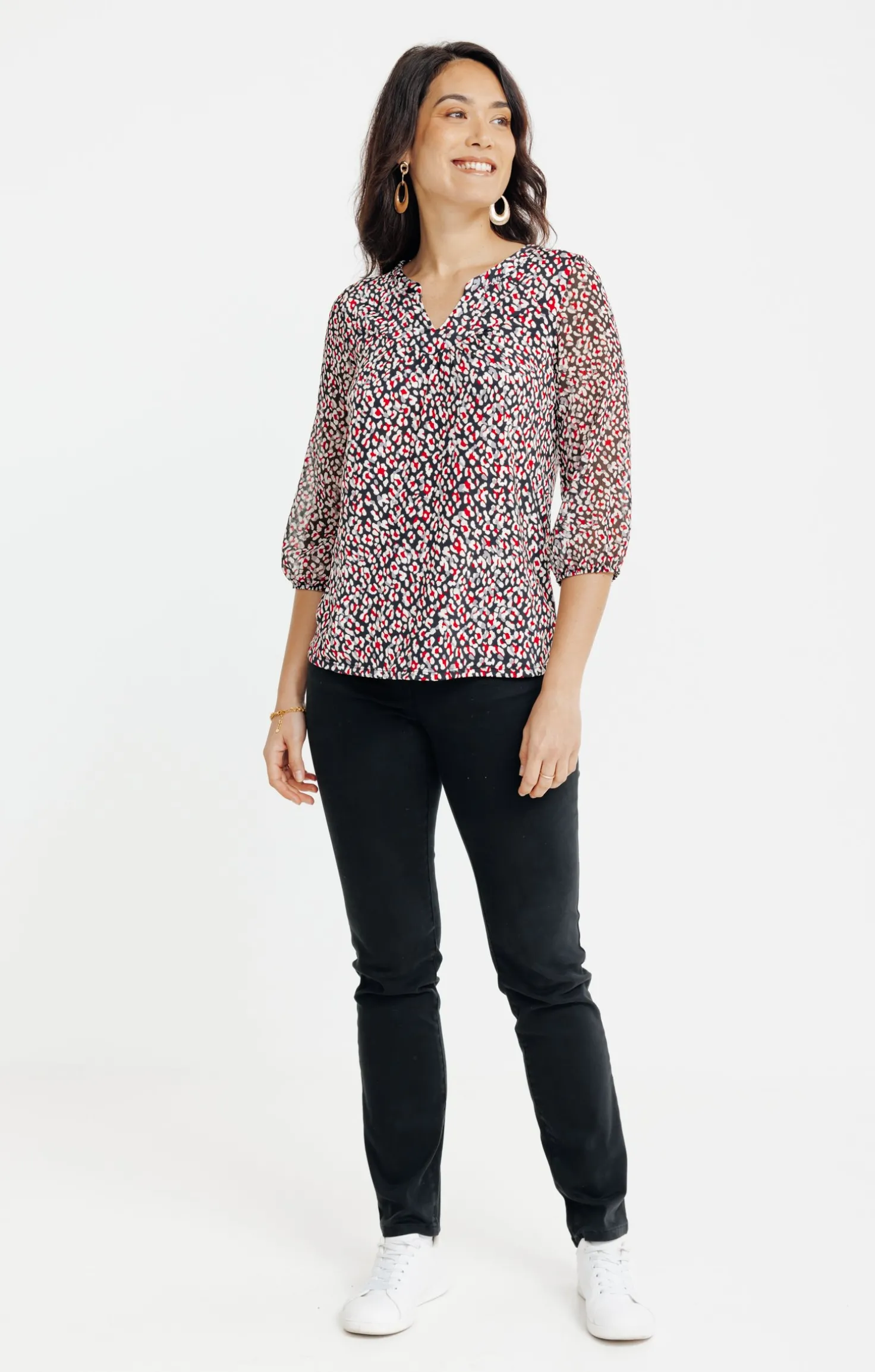 T-SHIRT CIL MAO MIX MATIERE -