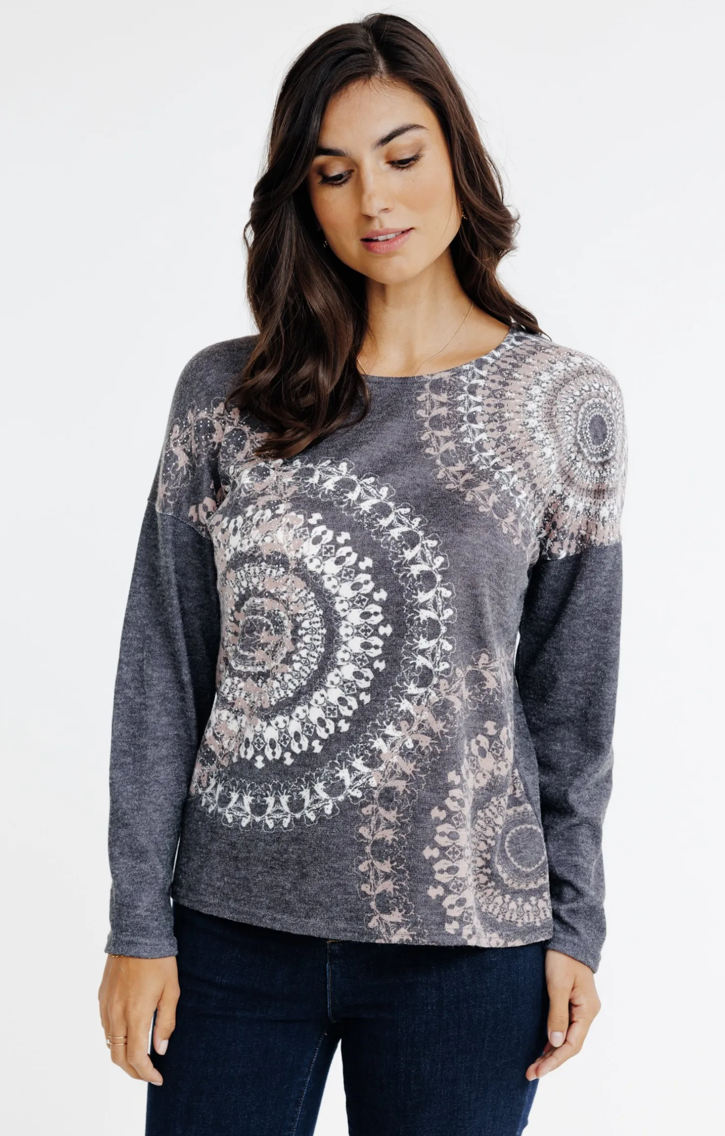 T-SHIRT COL ROND MANCHES LONGUES -