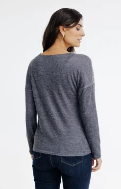 T-SHIRT COL ROND MANCHES LONGUES -