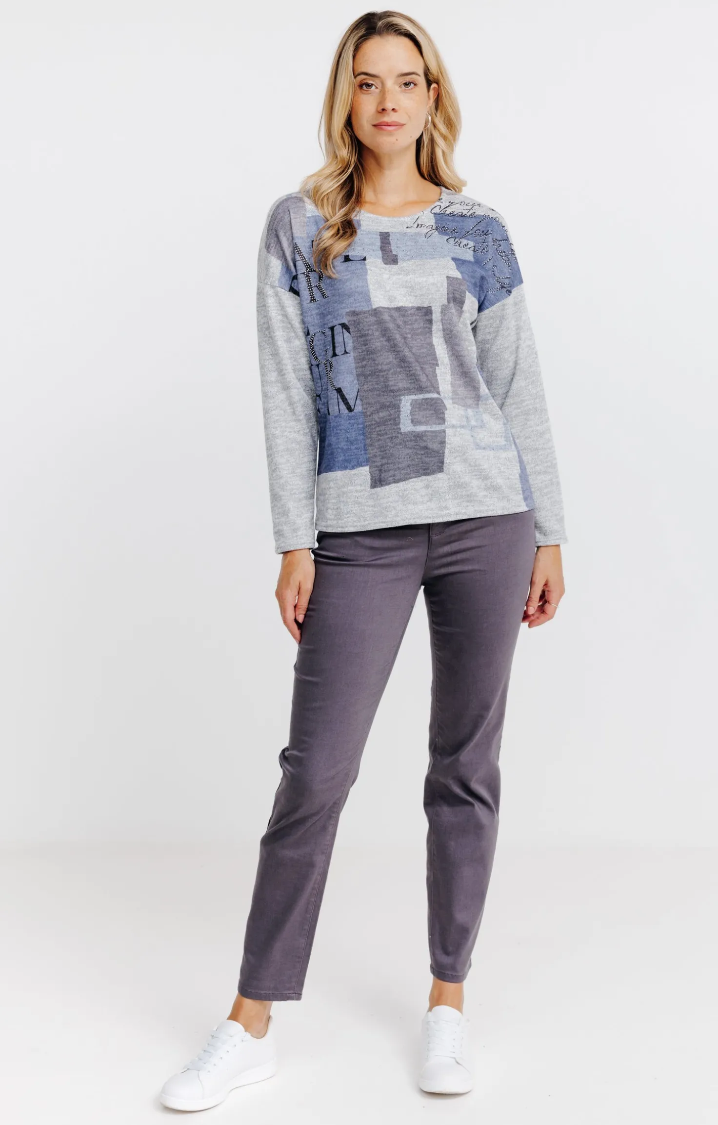 T-SHIRT COL ROND MANCHES LONGUES -
