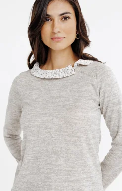 T-SHIRT 2EN1 COL DECALE -