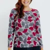 T-SHIRT IMPRIME COL ROND -