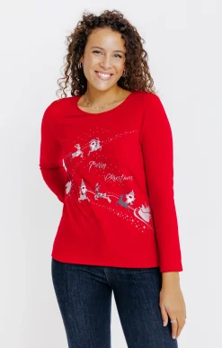 T-SHIRT IMPRIME COL ROND -