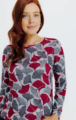 T-SHIRT IMPRIME COL ROND -