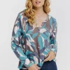 T-SHIRT IMPRIME MANCHES LONGUES -