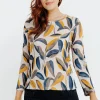 T-SHIRT IMPRIME MANCHES LONGUES -
