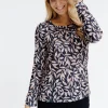 T-SHIRT IMPRIME MANCHES LONGUES -