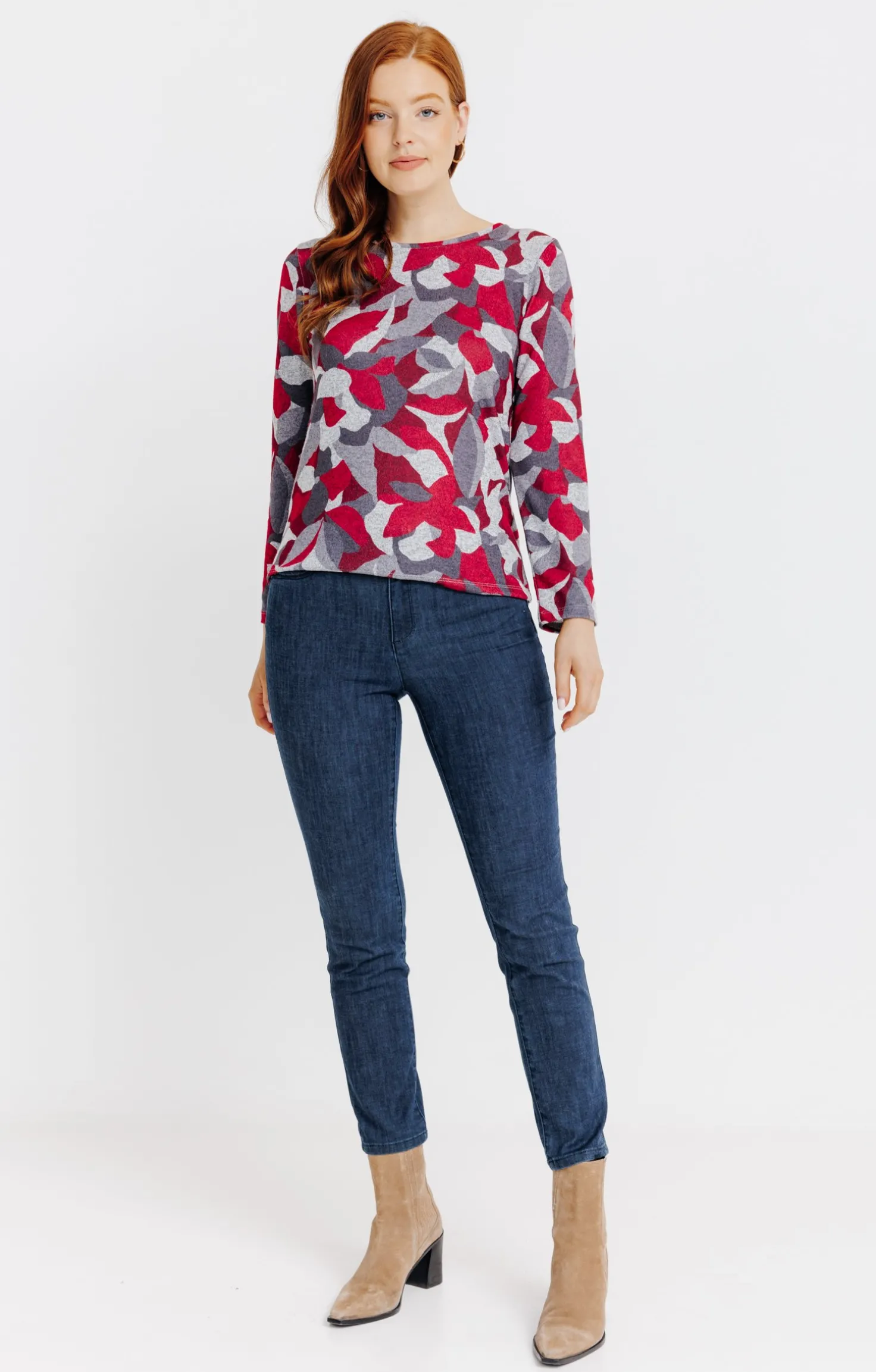 T-SHIRT IMPRIME MANCHES LONGUES -