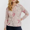 T-SHIRT MANCHES LONGUES COL POLO -