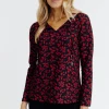 T-SHIRT MANCHES LONGUES COL V -