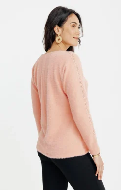 T-SHIRT MANCHES LONGUES COL ROND -