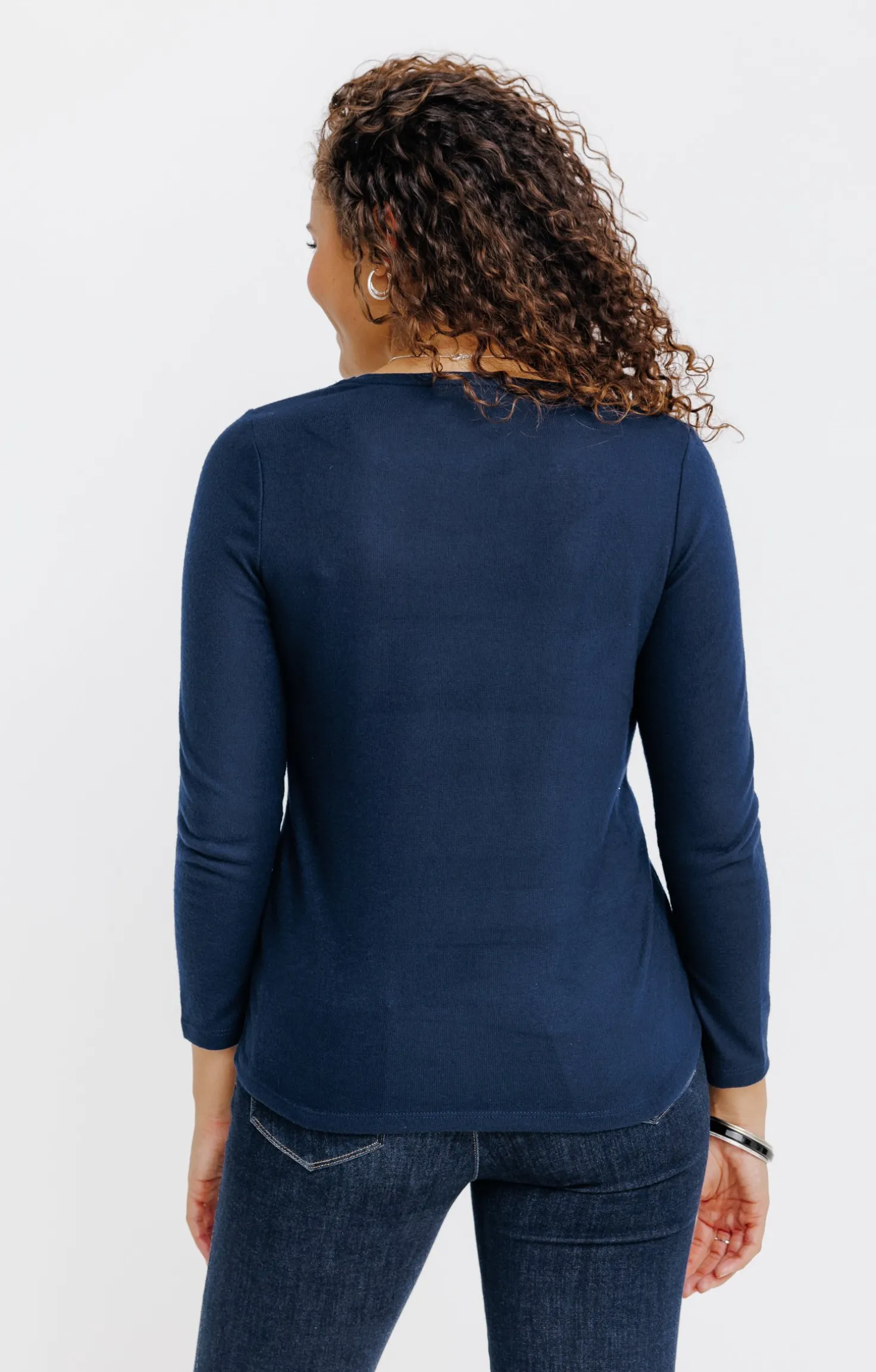 T-SHIRT SEQUINS COL ROND -