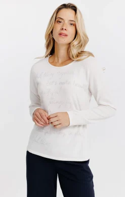 T-SHIRT UNI MANCHES LONGUES -