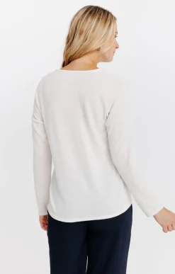 T-SHIRT UNI MANCHES LONGUES -