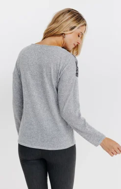 T-SHIRT UNI MANCHES LONGUES -