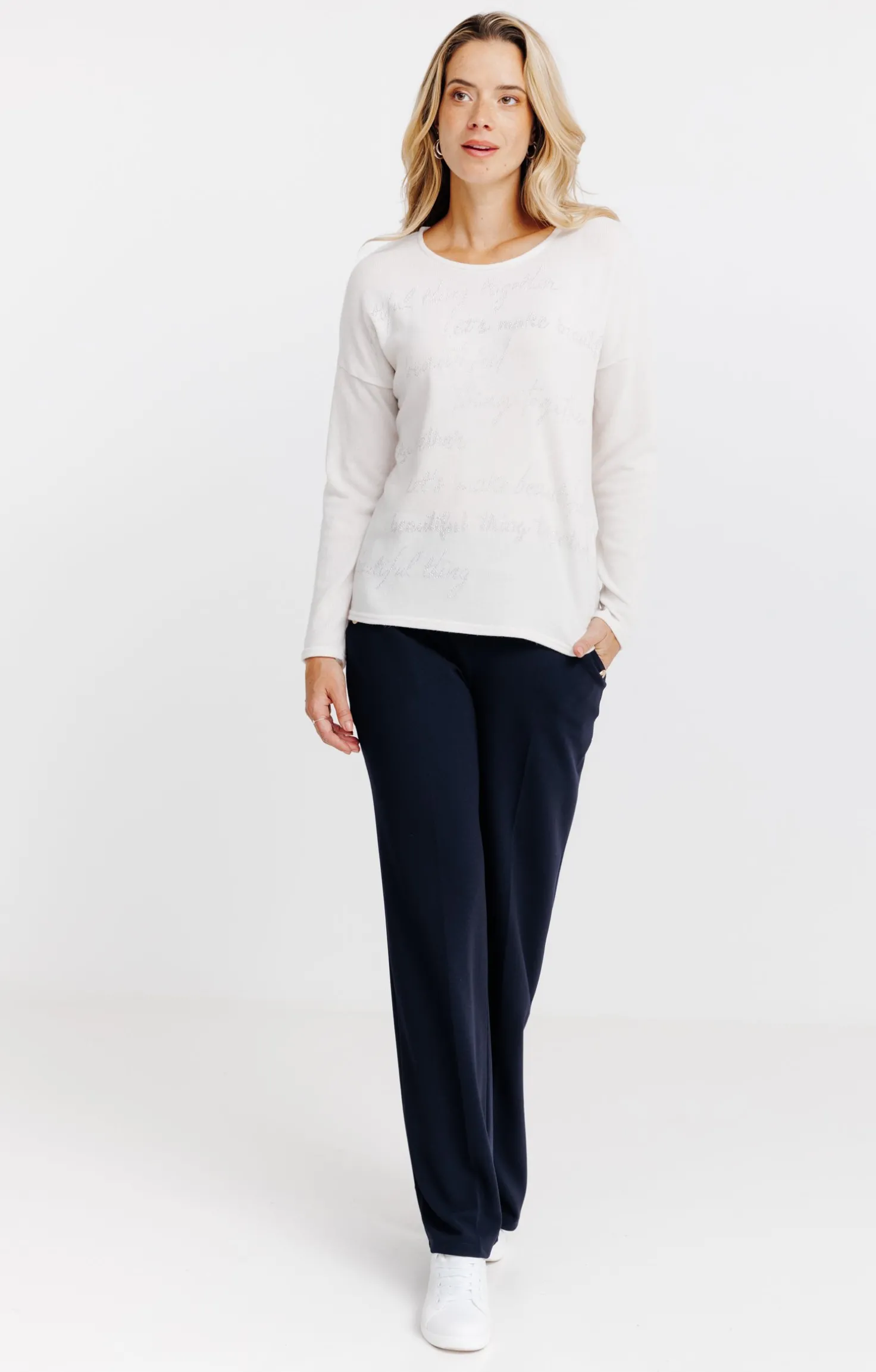 T-SHIRT UNI MANCHES LONGUES -