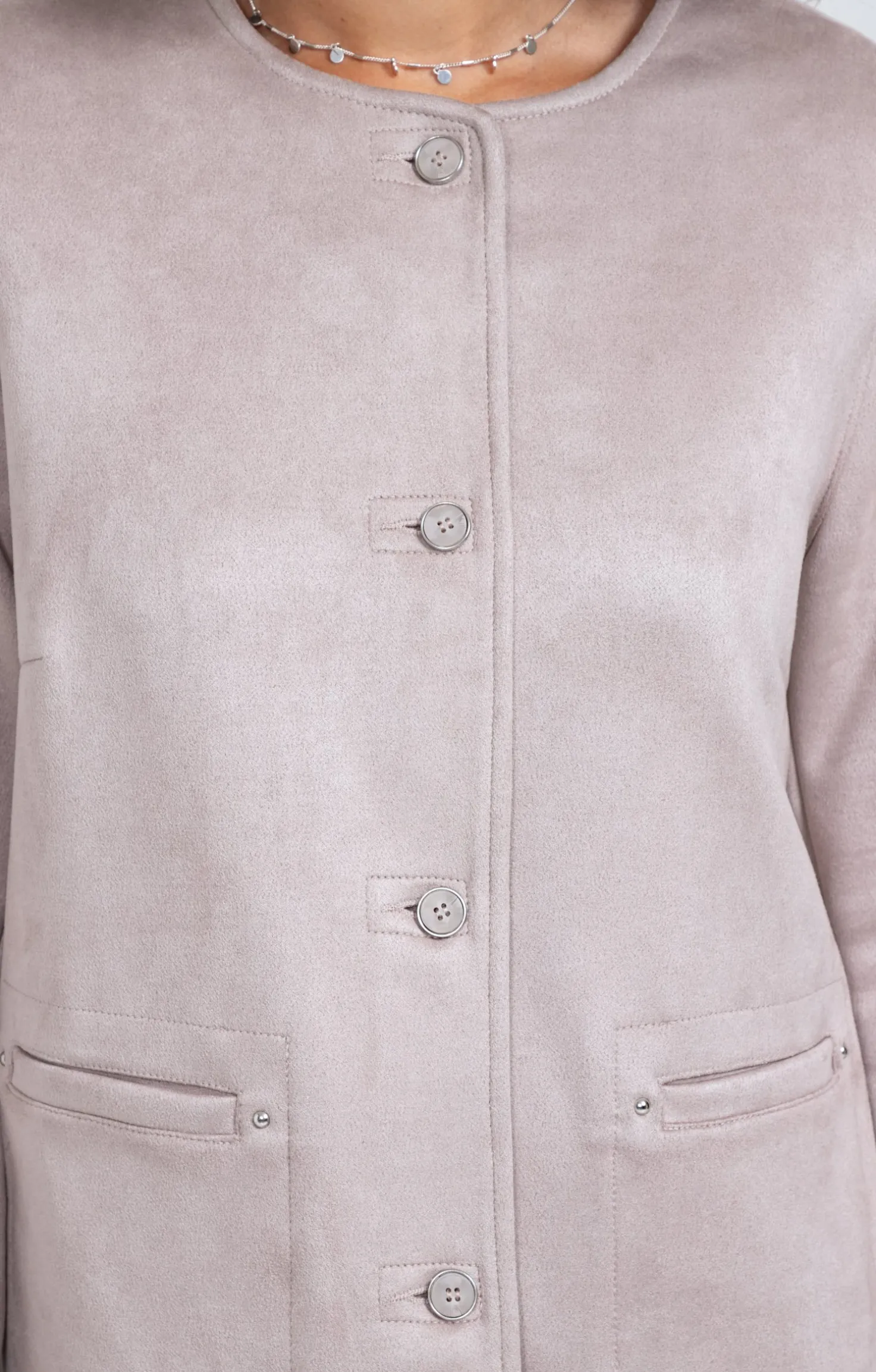 Veste en suédine non doublée -