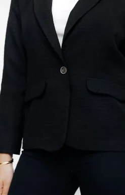 Veste tailleur effet lin -